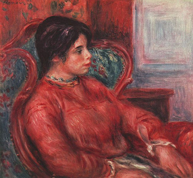 Pierre-Auguste Renoir Frau im Armsessel